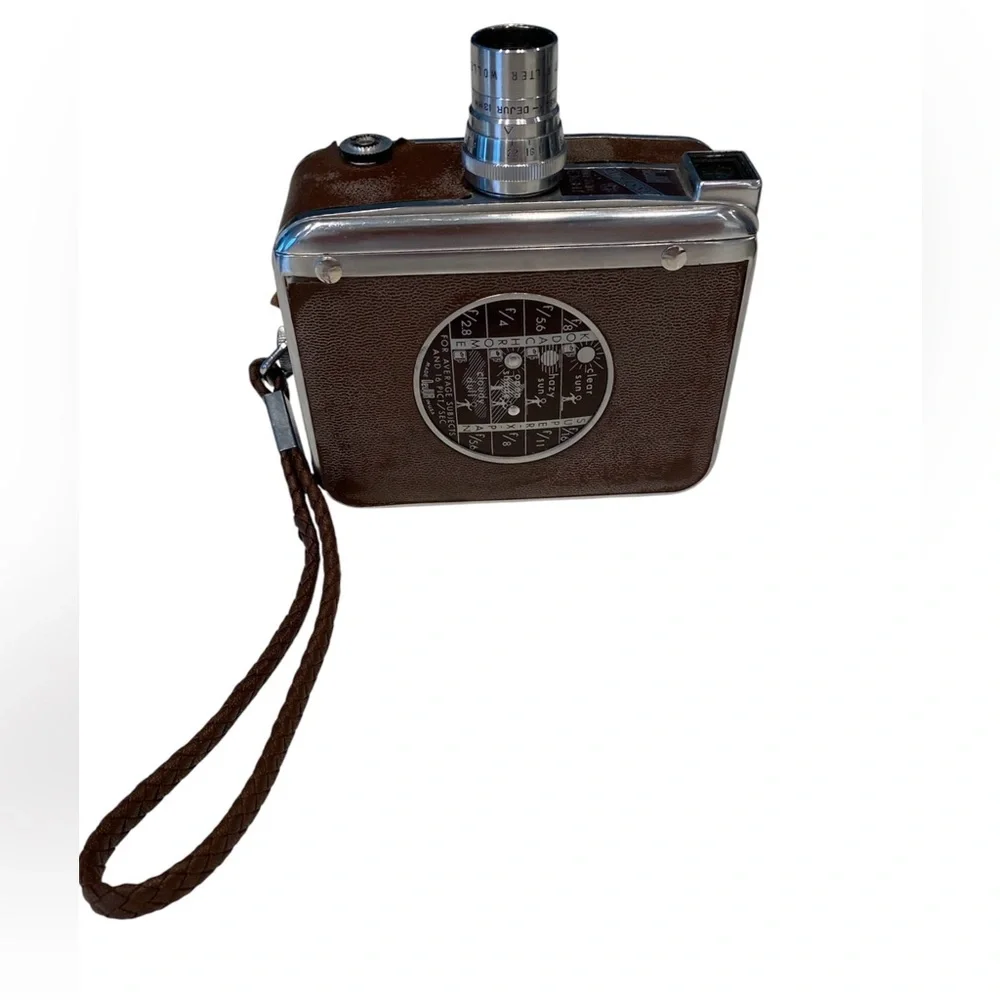Vintage Brown Motion Camera with Strap
